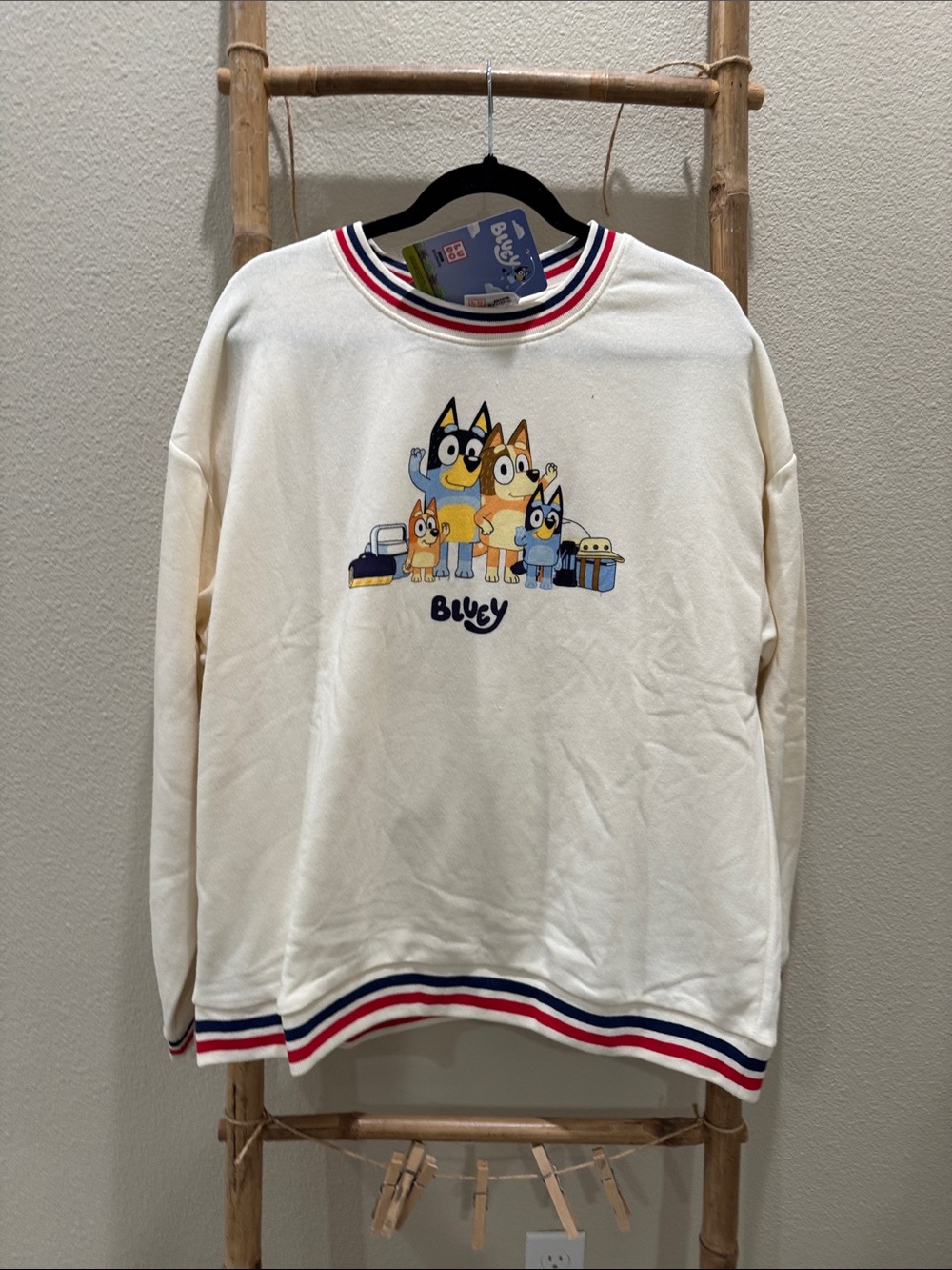 BBC Bluey Cream Crewneck Sweatshirt